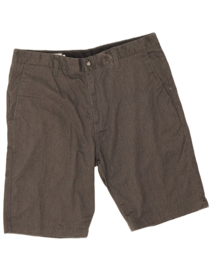 Pantaloni scurți chino pentru bărbați Volcom W36, bumbac gri mare