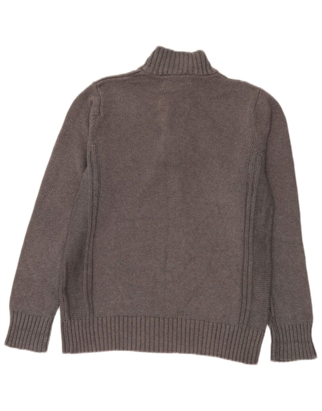 Pulover pentru bărbați Marks & Spencer, Blue Harbour, cu gât cu nasturi, mic, gri
