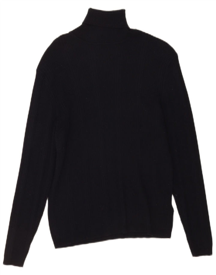 Pulover pentru femei Marks & Spencer cu gât rulat, UK 12 Medium Bleumarin
