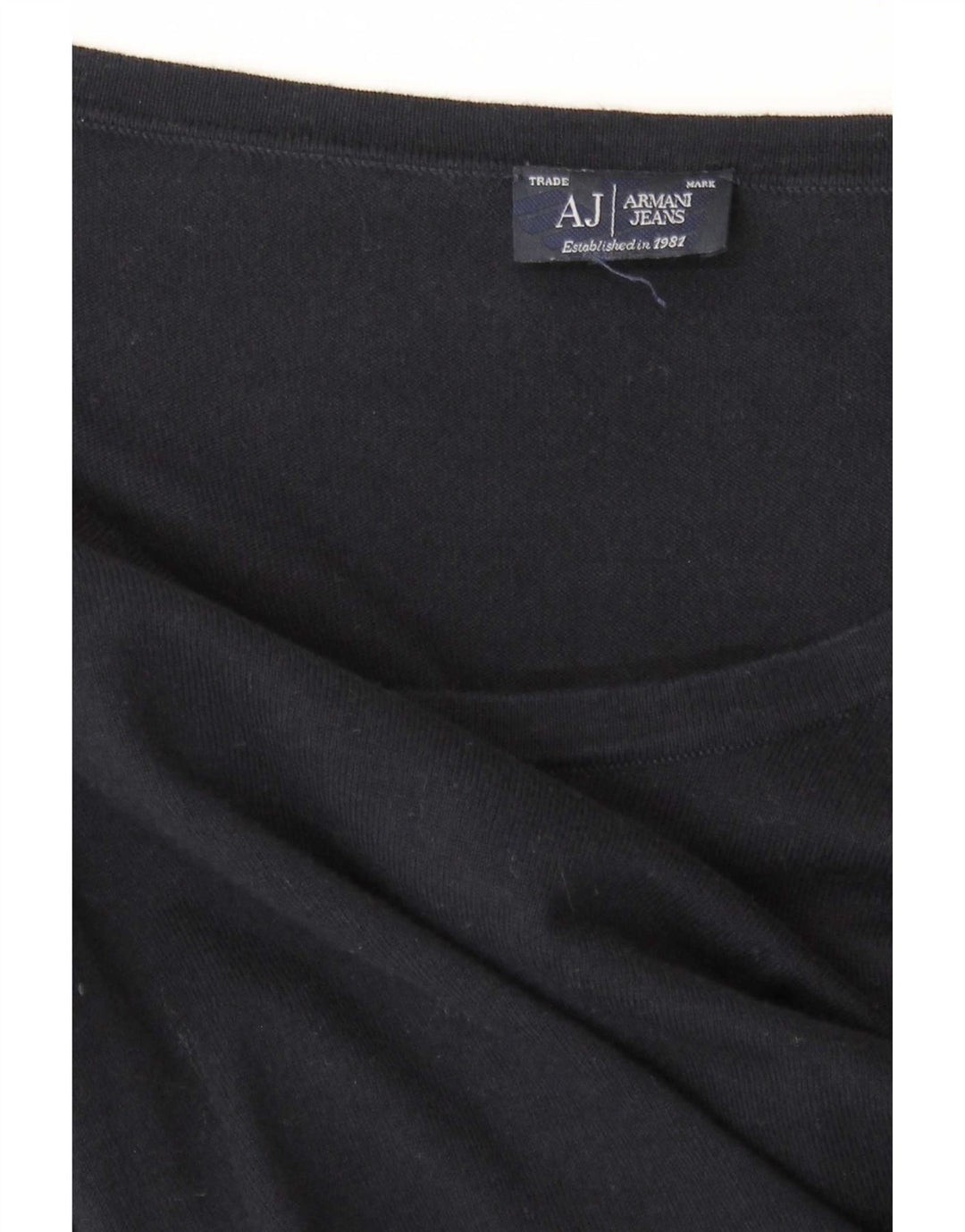 Armani Jeans Top pentru femei cu mânecă lungă UK 12 Medium Bleumarin