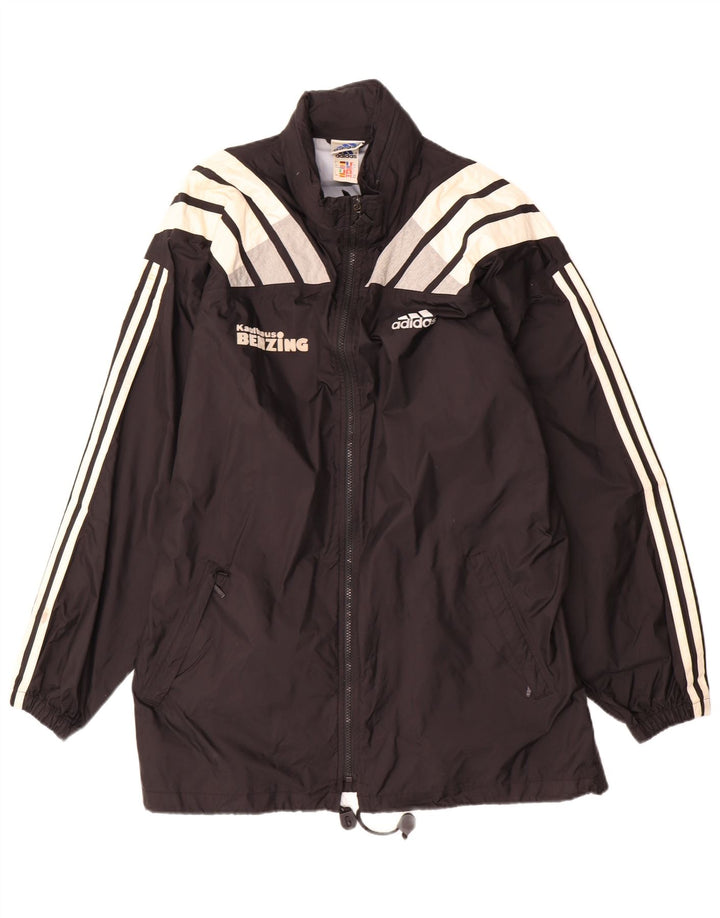 Jachetă de ploaie Adidas pentru bărbați UK 40/42 Medium Black Colorblock Nylon