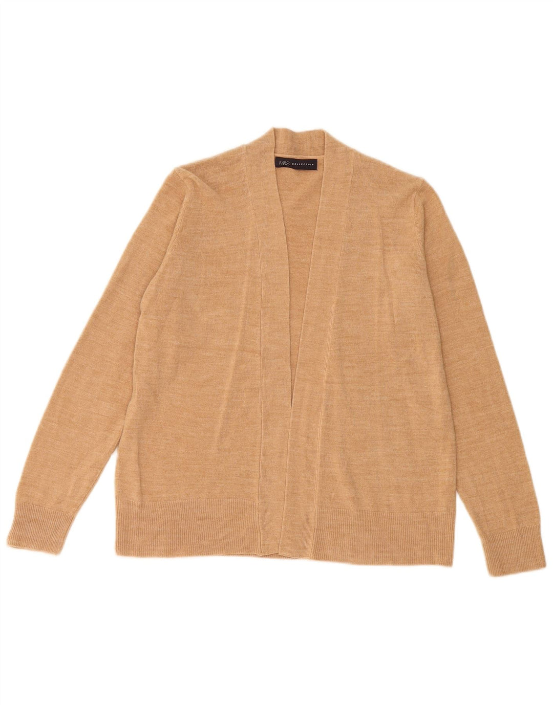 Pulover cardigan deschis pentru femei Marks & Spencer UK 14 Medium Bej Acrilic