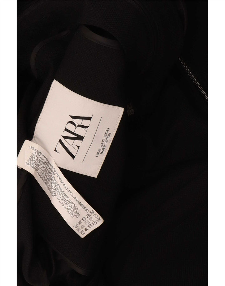 Jachetă pentru bărbați Zara UK 42 XL Negru Poliester