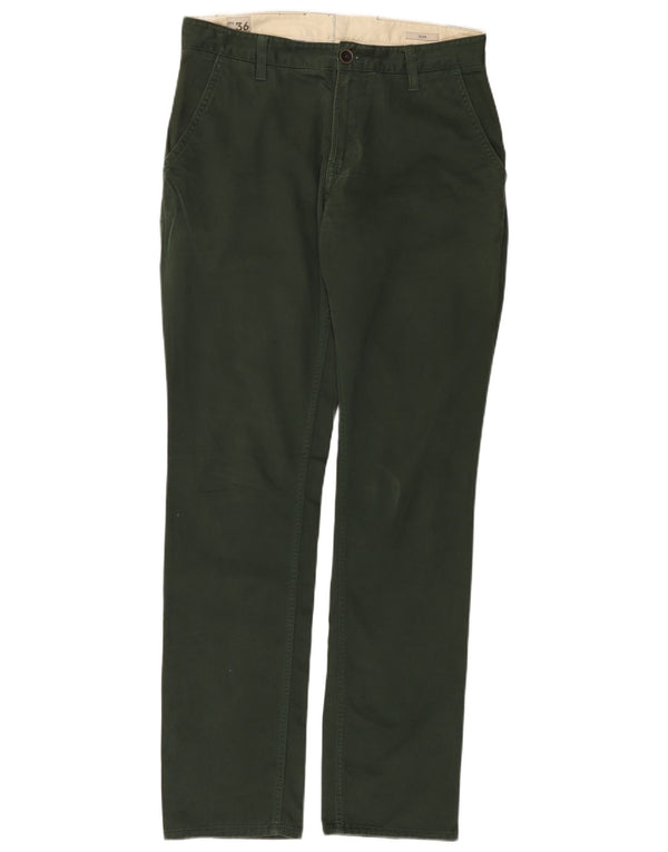 Pantaloni chino slim pentru bărbați Timberland L36 L34 bumbac verde