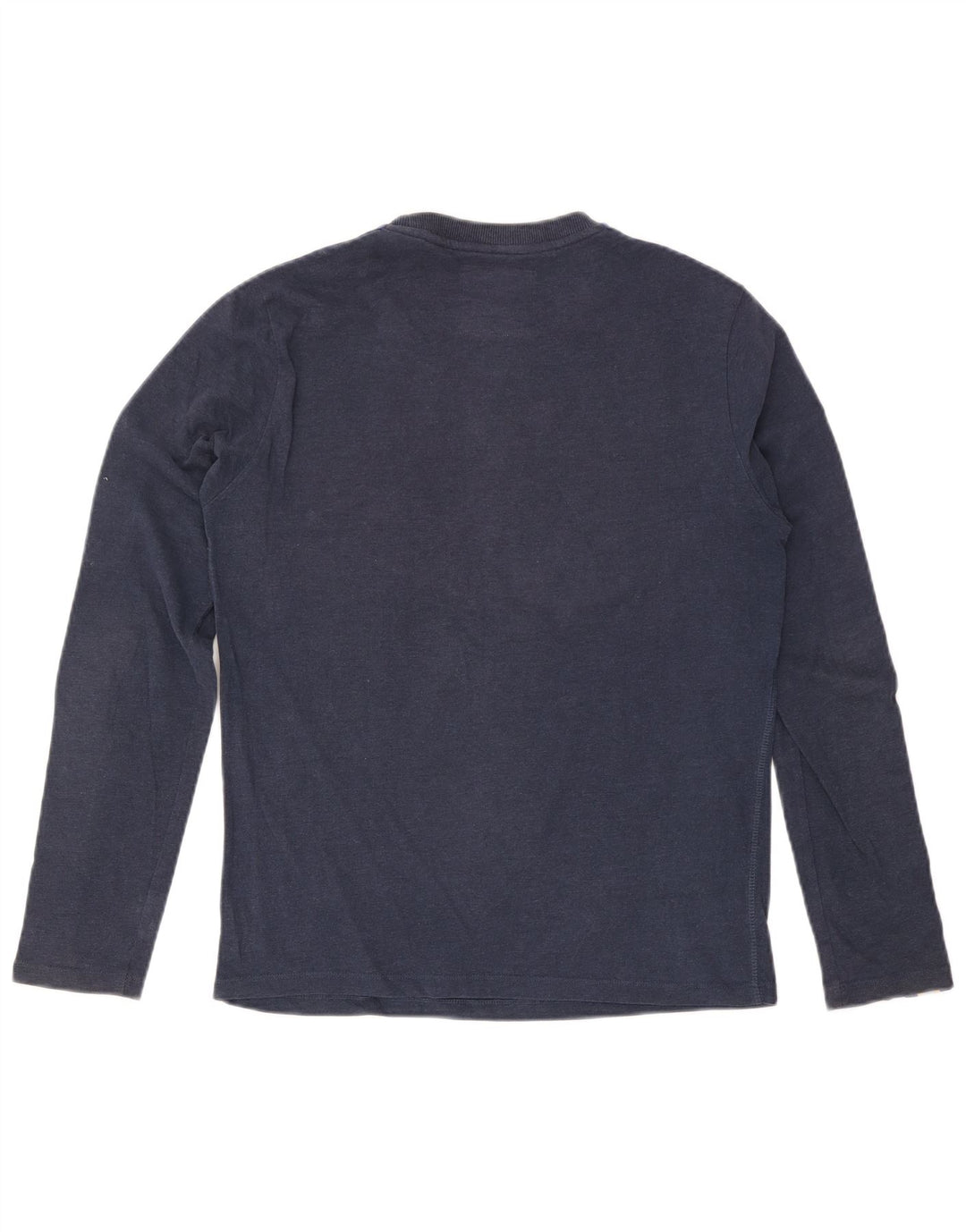 Tricou grafic pentru bărbați Superdry cu mânecă lungă, mediu bleumarin