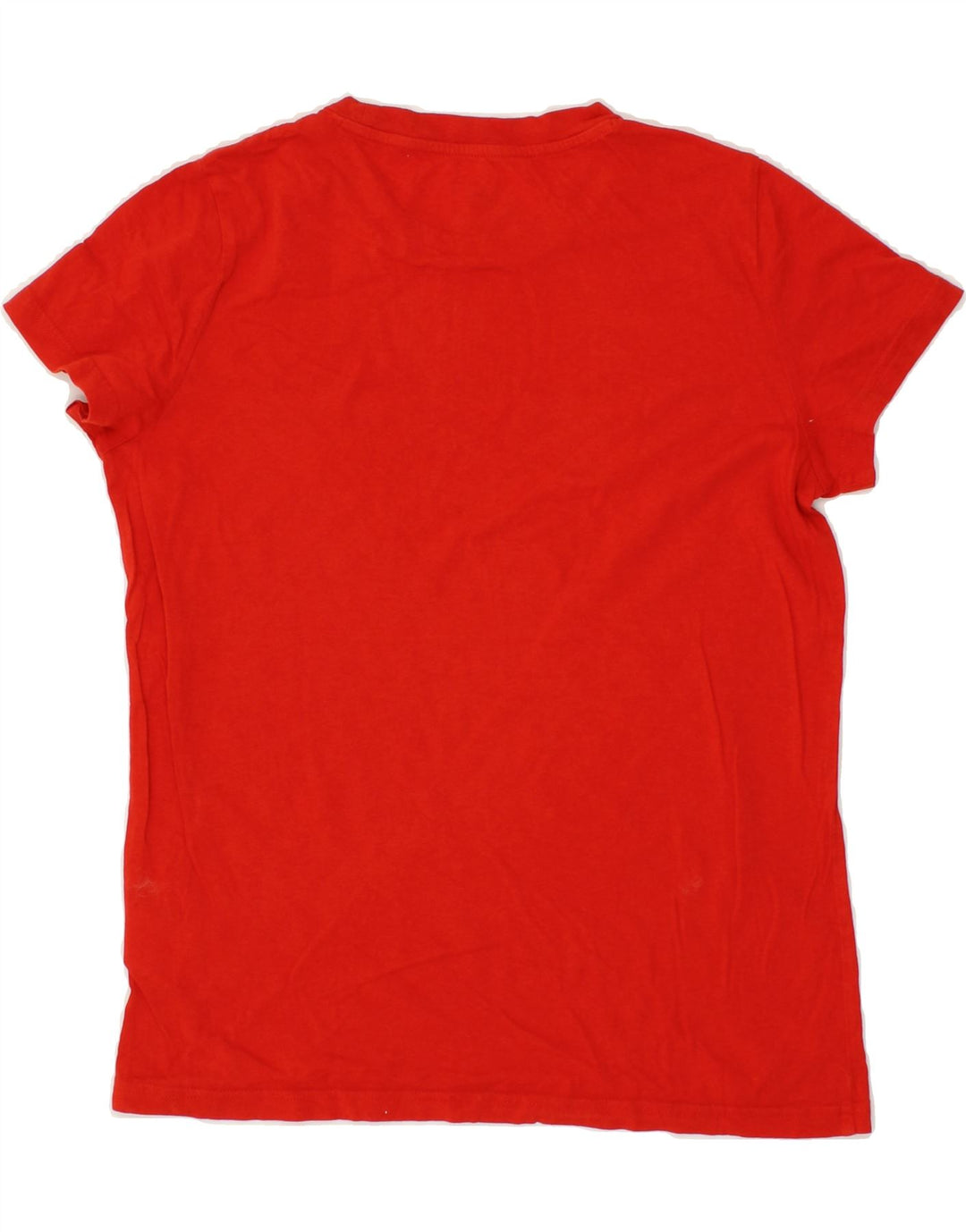 LEE Womens Regular Fit T-Shirt Top UK 10 Small Red Cotton Vintage Lee and Second-Hand Lee from Messina Hembry 