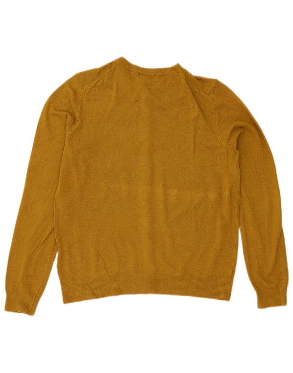 Pulover cardigan pentru femei Marks & Spencer UK 12, viscoză galbenă medie