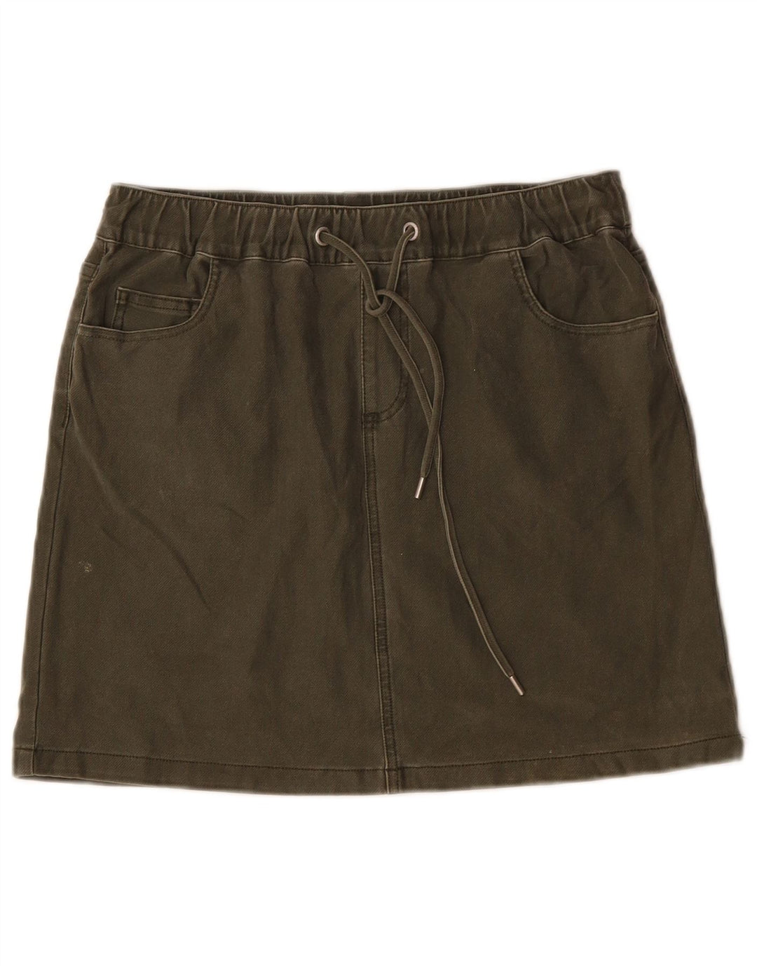 Fusta mini pentru femei French Connection W30 bumbac kaki mediu