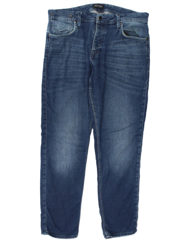 Blugi slim pentru bărbați Jack & Jones W34 L32 Bumbac albastru