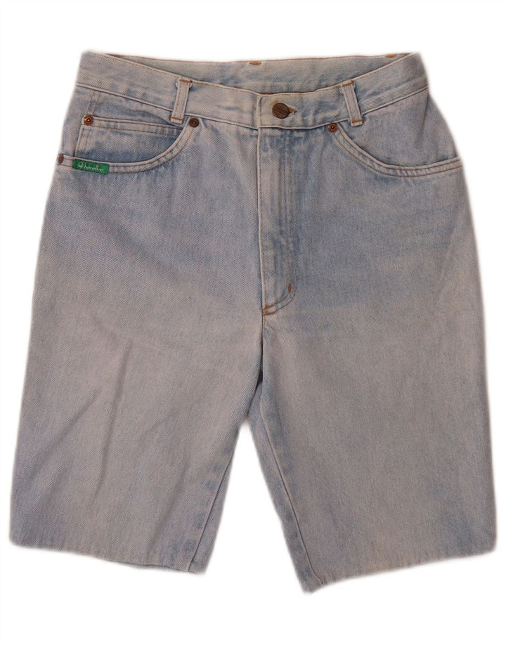 Pantaloni scurți din denim pentru femei Benetton W26 Small Blue