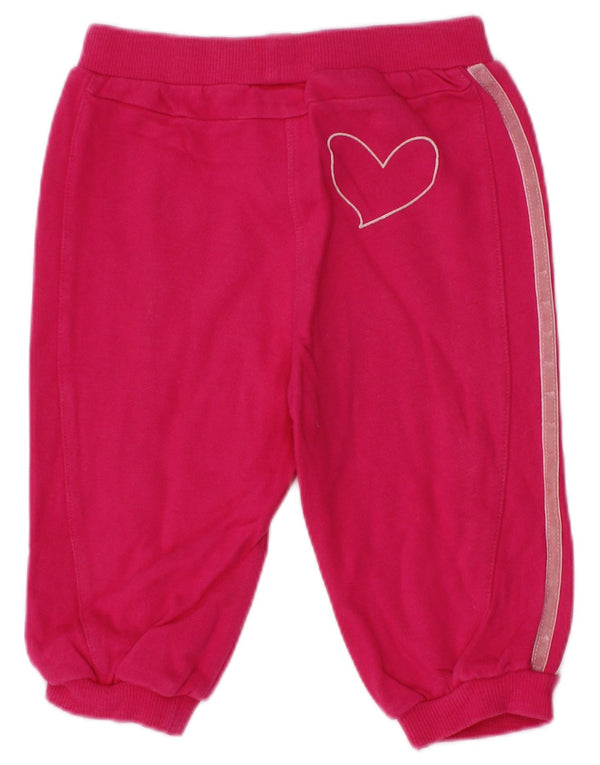 Pantaloni de trening Adidas Bebe Fete Joggeri 3-6 Luni Roz Bumbac
