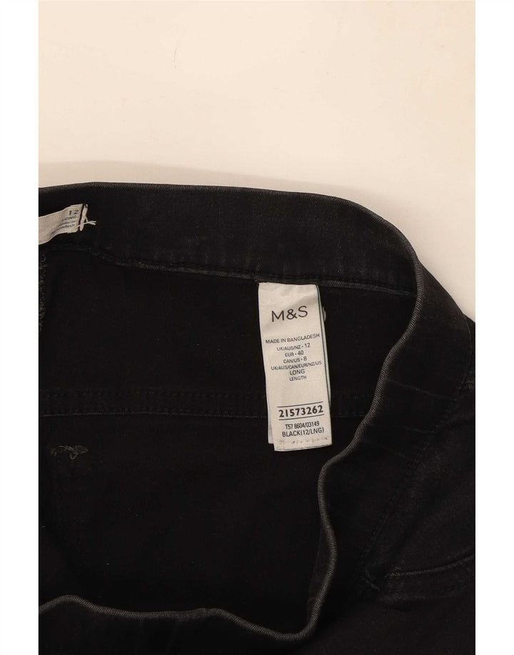 Blugi jegging pentru femei Marks & Spencer UK 12 Medium W30 L29 Bumbac negru
