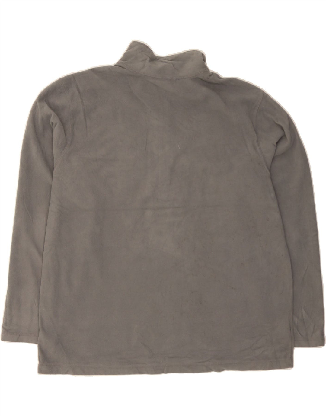 EDDIE BAUER Mens Zip Neck Fleece Jumper XL Grey Polyester Vintage Eddie Bauer and Second-Hand Eddie Bauer from Messina Hembry 
