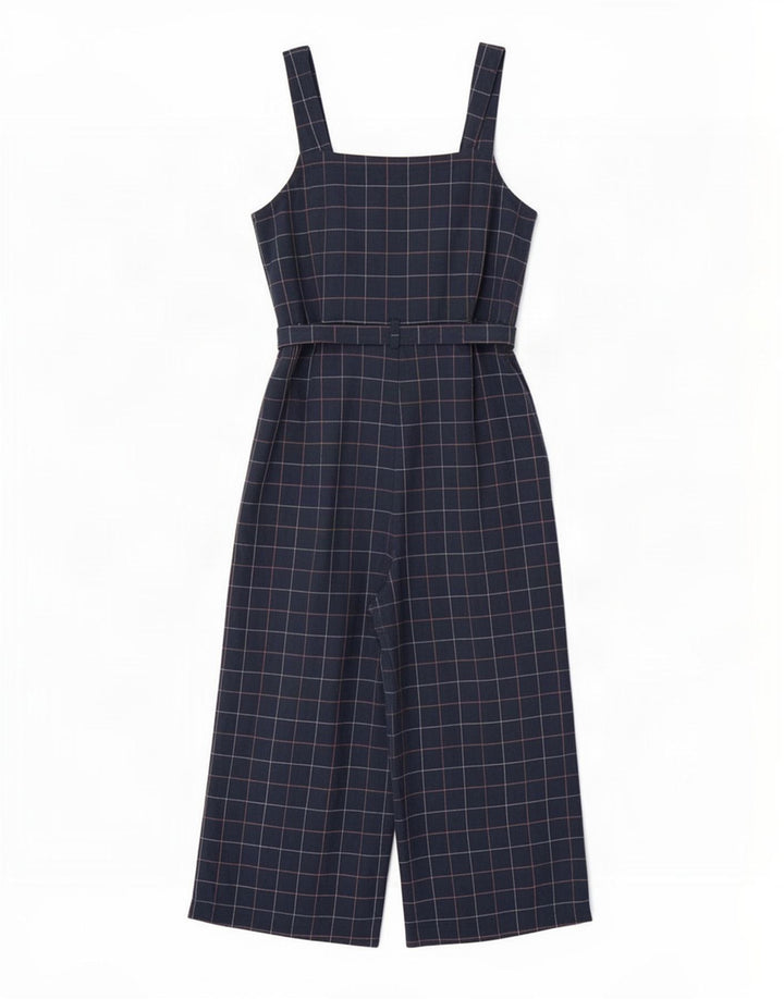 Salopetă mică pentru femei Seasalt Cornwall UK 12 Medium Bleumarin Check Bumbac