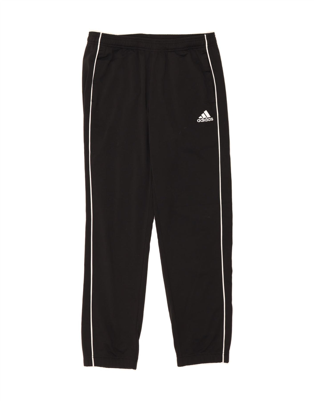 ADIDAS Womens Tracksuit Trousers Joggers UK 14 Large  Black Polyester Vintage Adidas and Second-Hand Adidas from Messina Hembry 