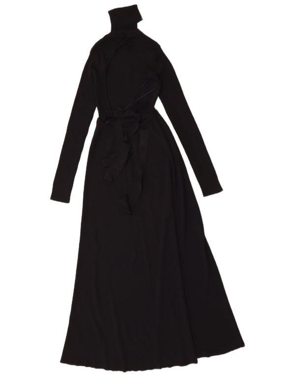 Rochie pulover cu mânecă lungă pentru femei Zara UK 8 Mic Negru Viscoză