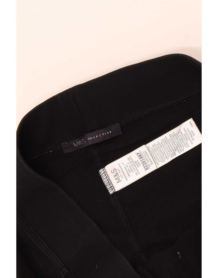 Pantaloni de trening pentru femei Marks & Spencer UK 12 Bumbac mediu negru