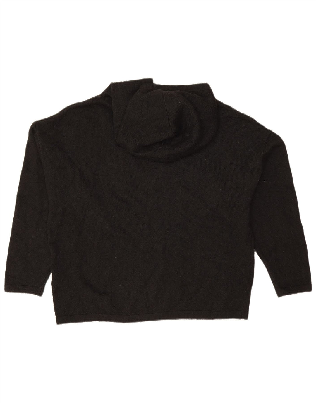 JACK WILLS Pulover cu glugă pentru femei UK 8 Poliester negru mic