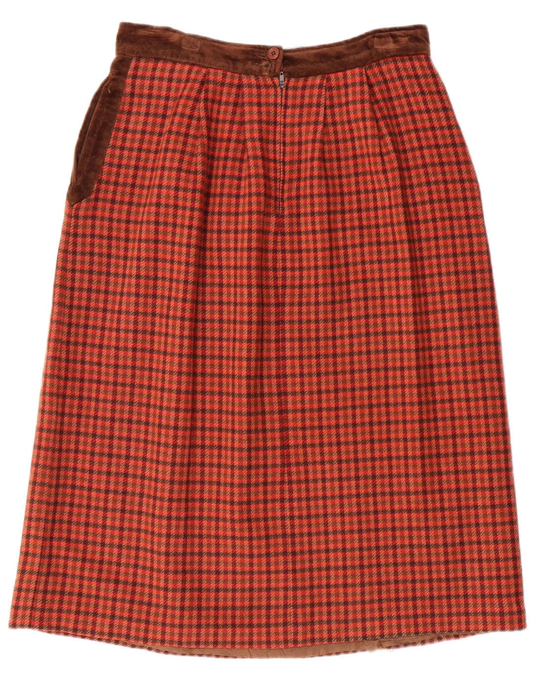 Fusta VALENTINO pentru femei Miss V A-Line W30 Lână roșie medie picior de gală