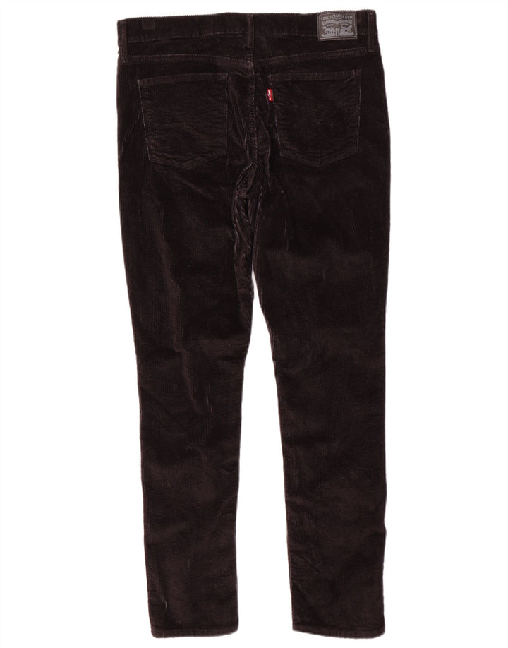 Pantaloni subțiri din catifea pentru femei LEVI'S L34 L30 negru