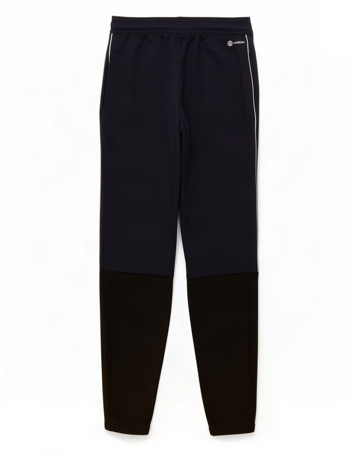 Pantaloni de trening Adidas pentru bărbați, medii, albastru bleumarin, poliester color bloc