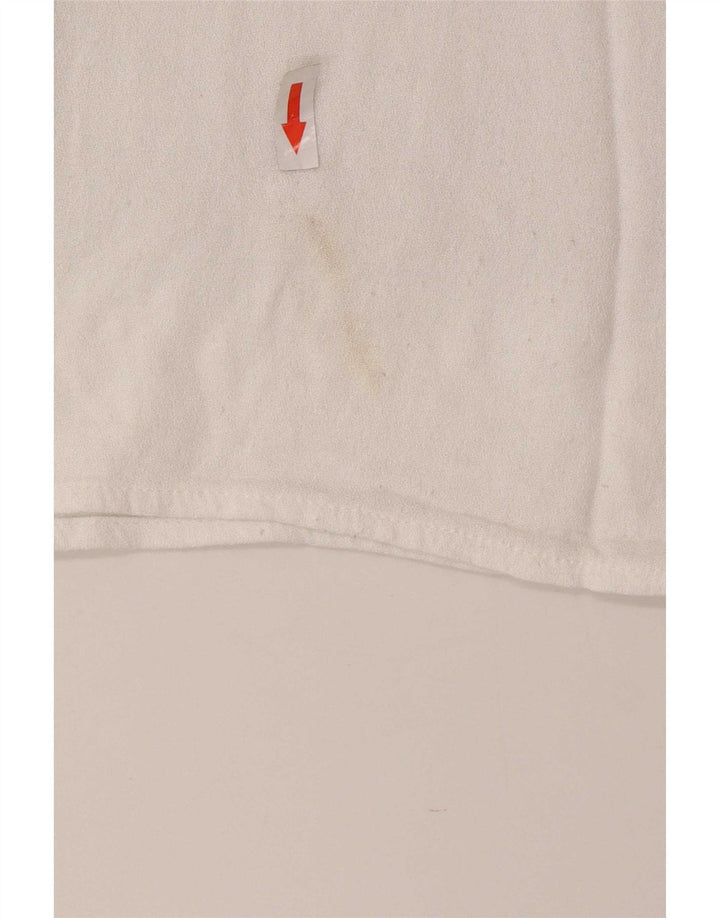 Bluză din croșetat Zara pentru femei UK 12 Medium Bej Poliester color bloc