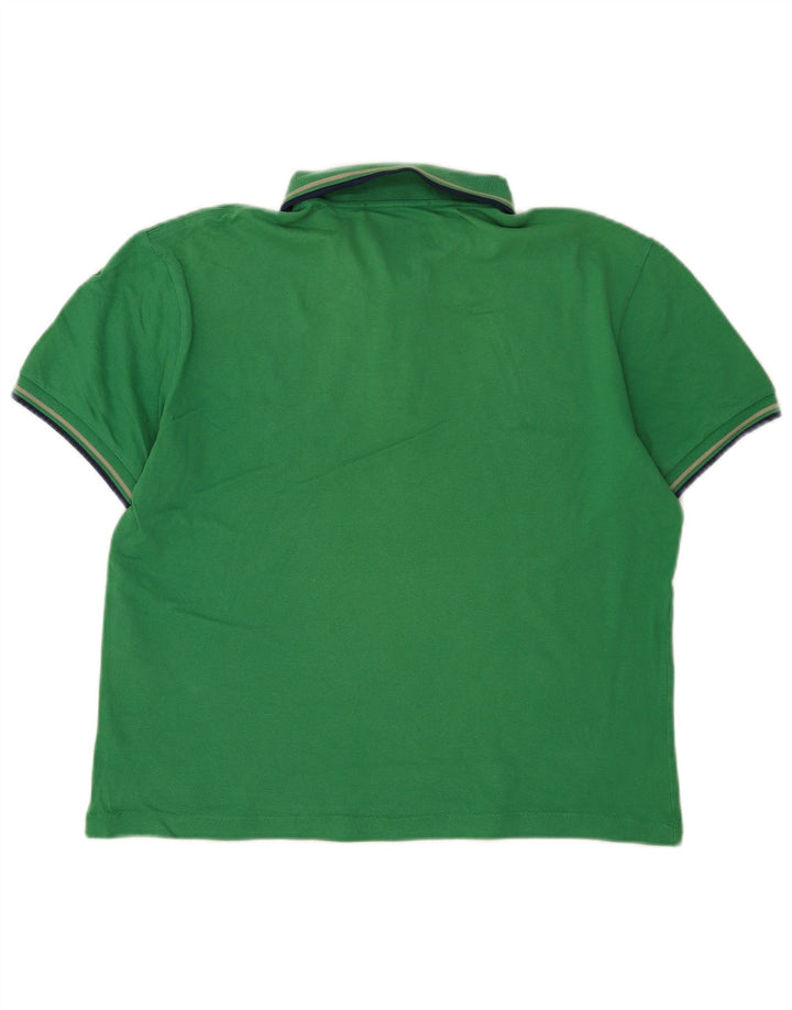 Cămașă polo pentru bărbați Fred Perry, ușor și elastic, bumbac verde mediu