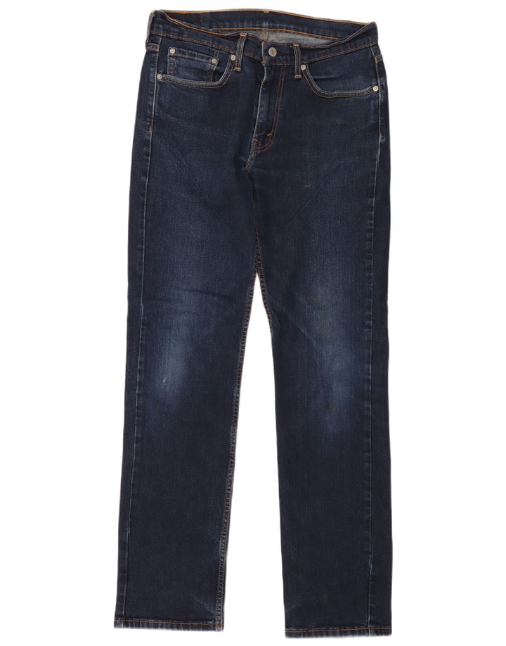 Blugi drepti pentru bărbați Levi's 514 W32 L34 Bumbac bleumarin