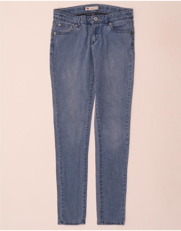 Jeans skinny pentru fete LEVI'S 15-16 ani W28 L30 albastru bumbac