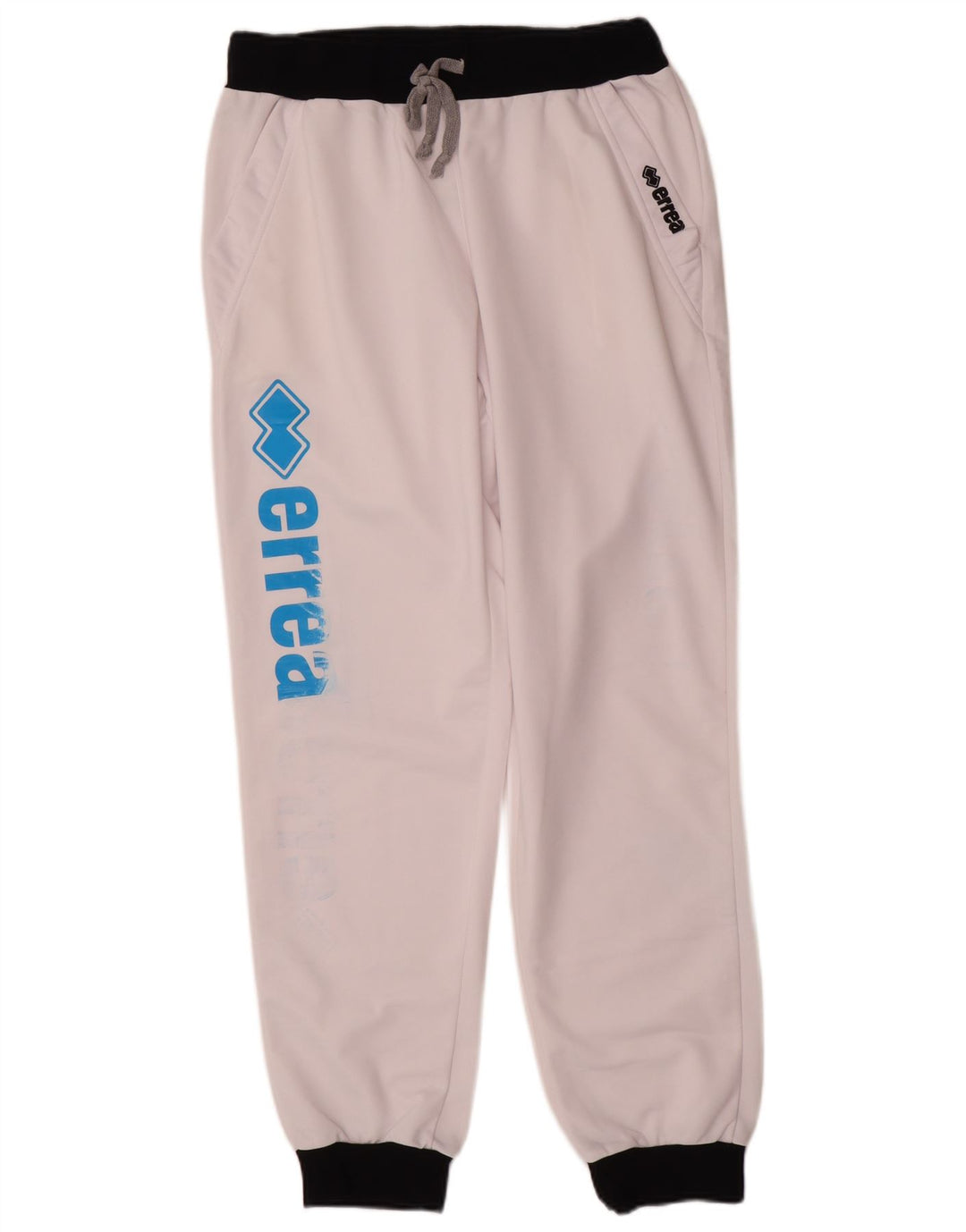 Errea Pantaloni de trening grafic pentru bărbați Pantaloni de jogging Medium White Colorblock