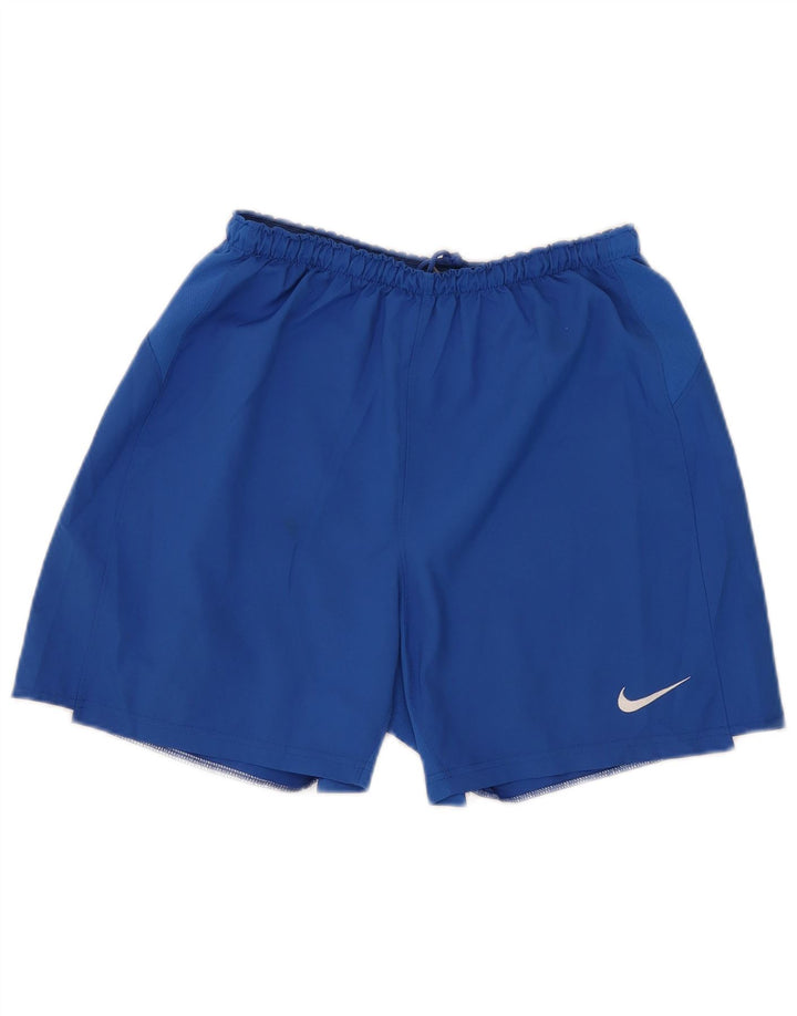 Pantaloni scurți sport Nike pentru bărbați, poliester albastru mediu