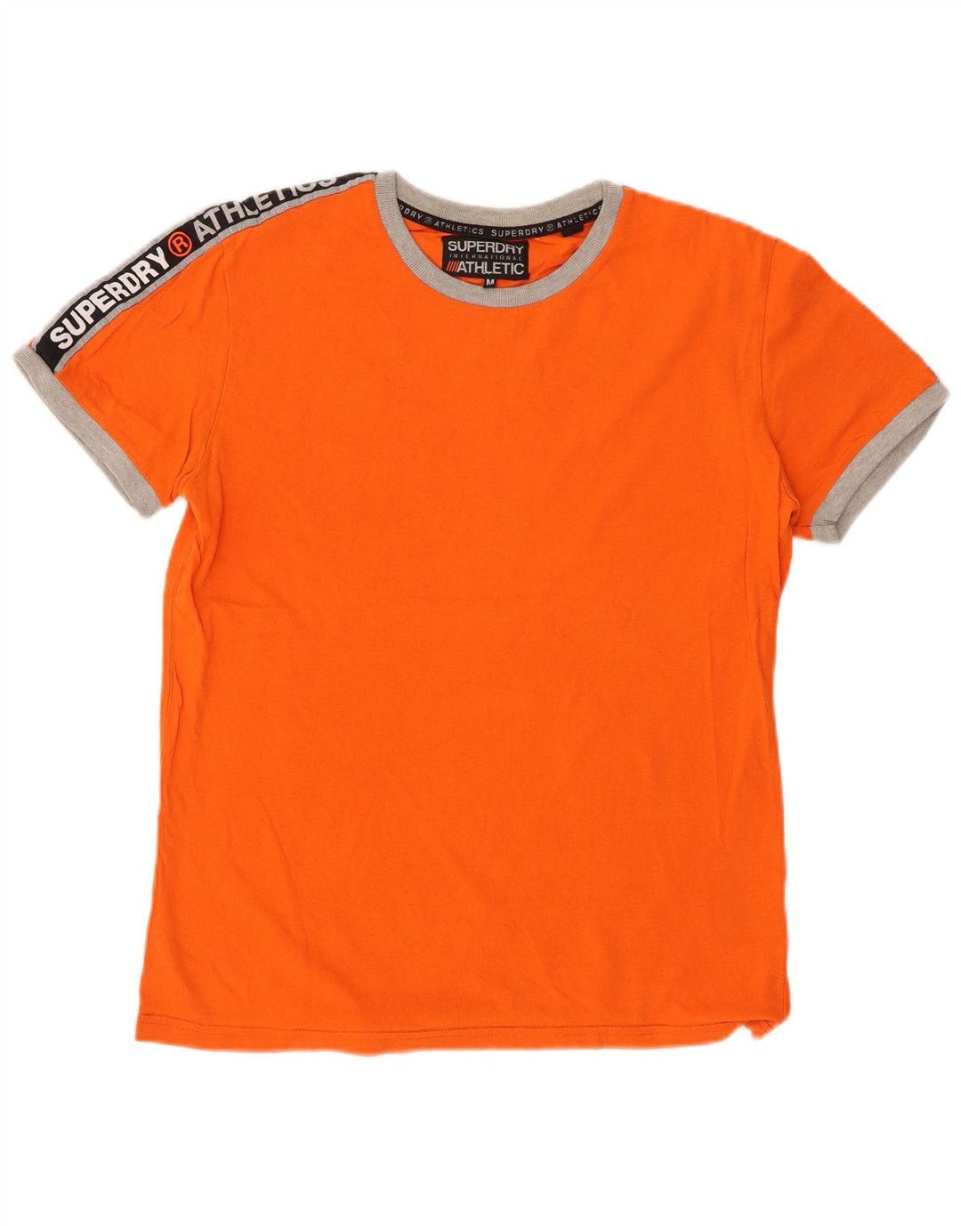 Tricou grafic pentru bărbați SUPERDRY Top portocaliu mediu bumbac color bloc