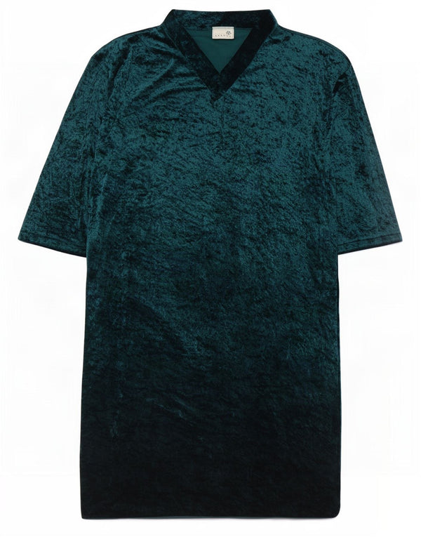 Rochie tunică din catifea pentru femei First Avenue, 18 XL, verde