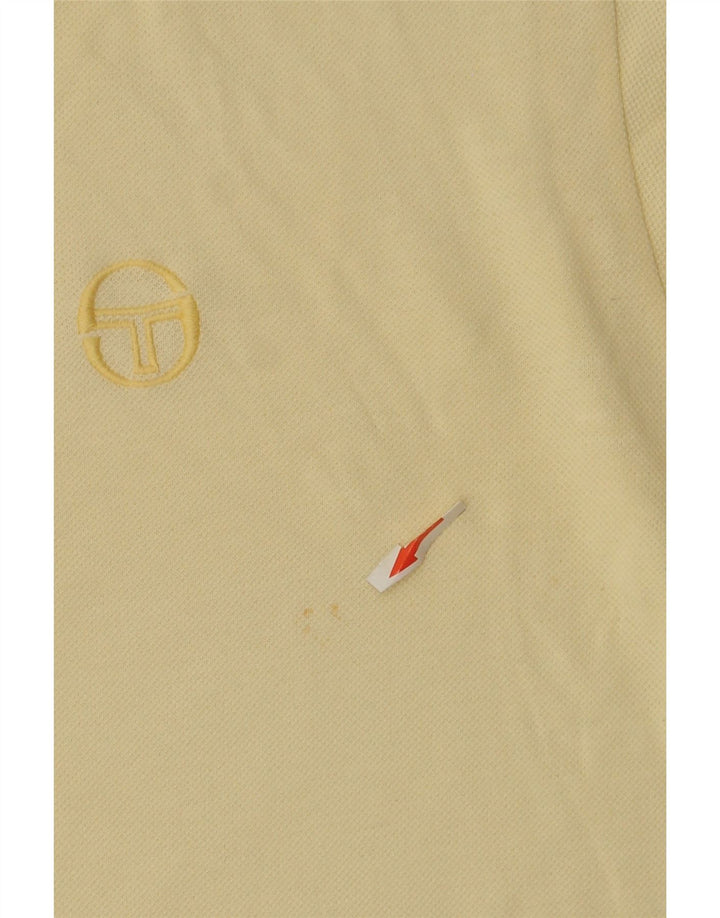 Tricou polo Sergio Tacchini pentru bărbați IT 50 Bumbac galben mediu