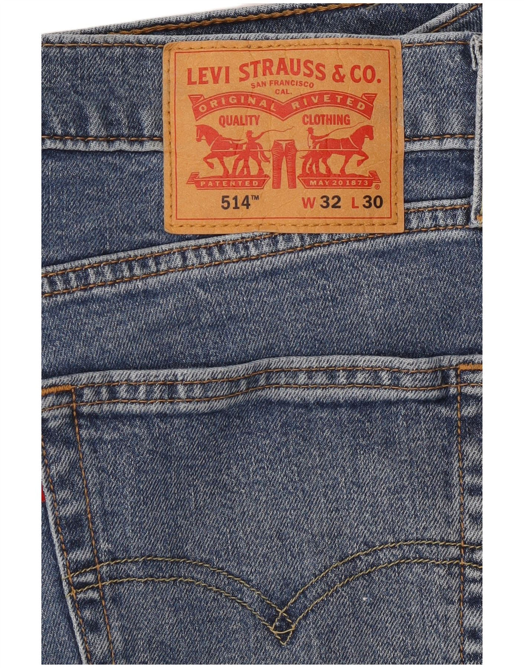 Blugi drepti pentru bărbați Levi's 514 W32 L30 Bumbac albastru