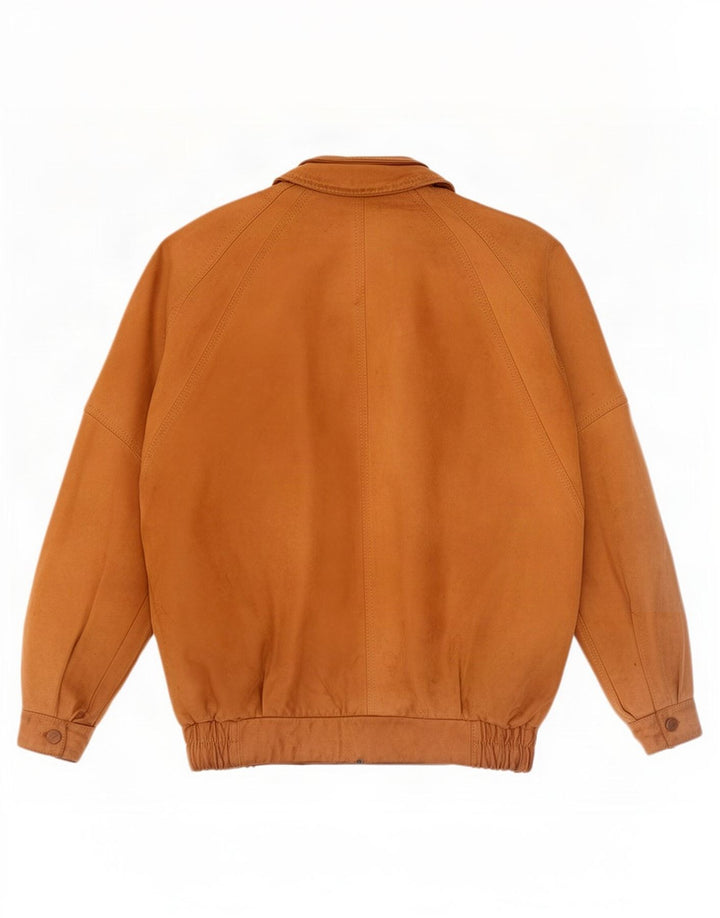 Jachetă de piele vintage pentru bărbați UK 42 XL bej