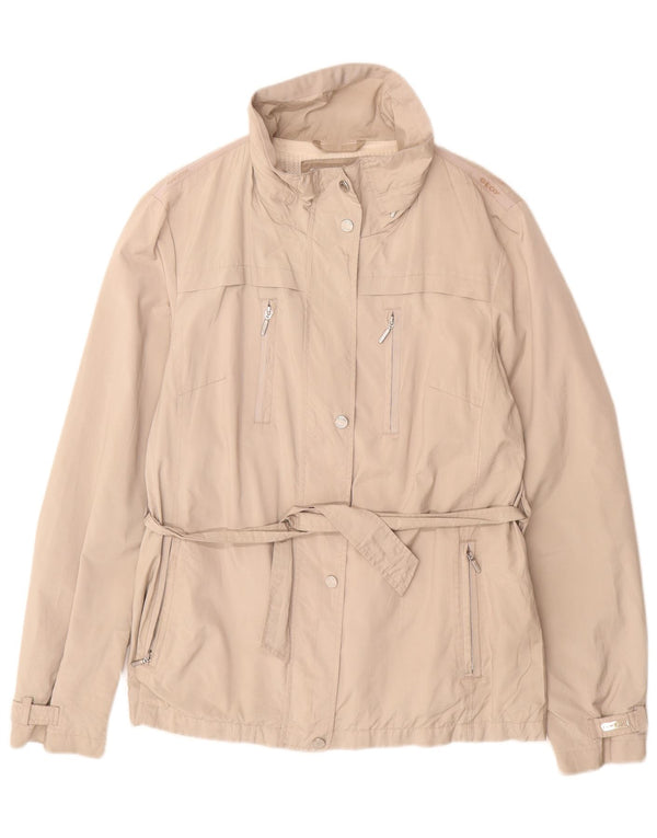 Jachetă Geox pentru femei Respira Utility UK 14, mare, bej, poliester