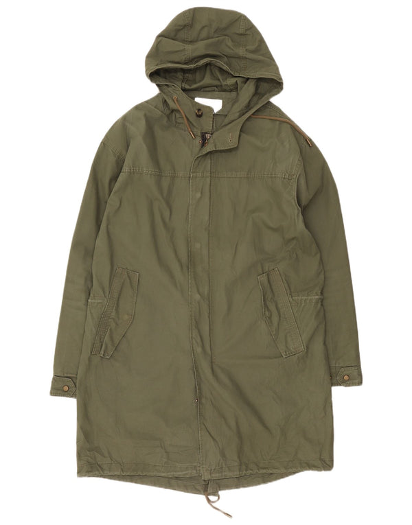 Jachetă parka cu glugă pentru bărbați Zara UK 40 mare kaki