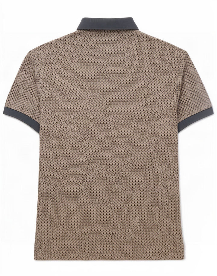 Tricou polo Barbour pentru bărbați, mare, gri, geometric, bumbac