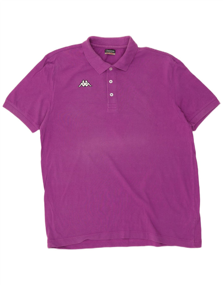 Cămașă polo pentru bărbați KAPPA 2XL bumbac violet