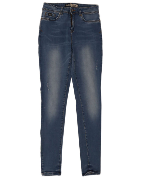 Blugi skinny distressed Sophia Superdry pentru femei W28 L32 albastru