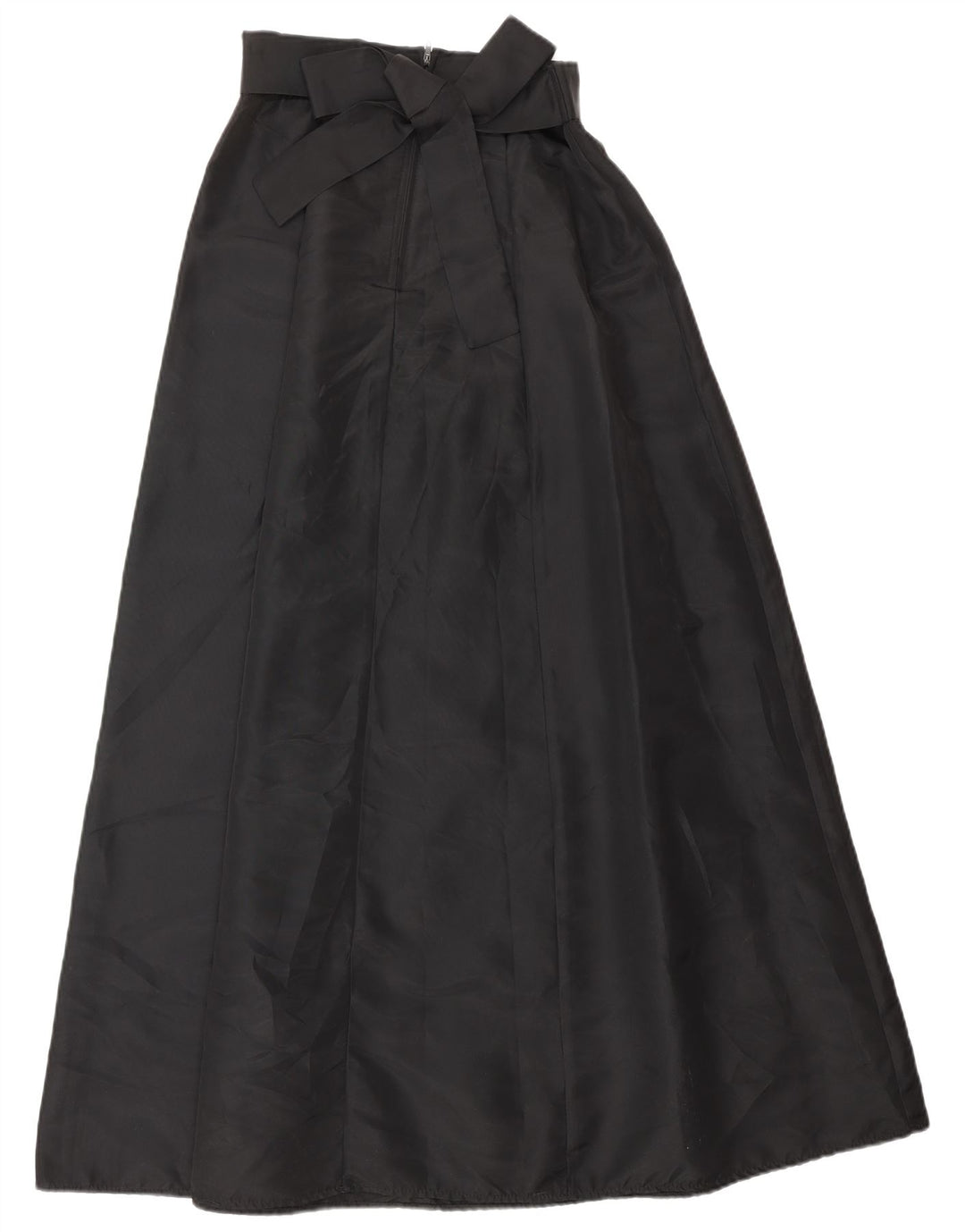 Fusta Maxi Vintage pentru femeie cu talie înaltă W26 Acetat negru mic