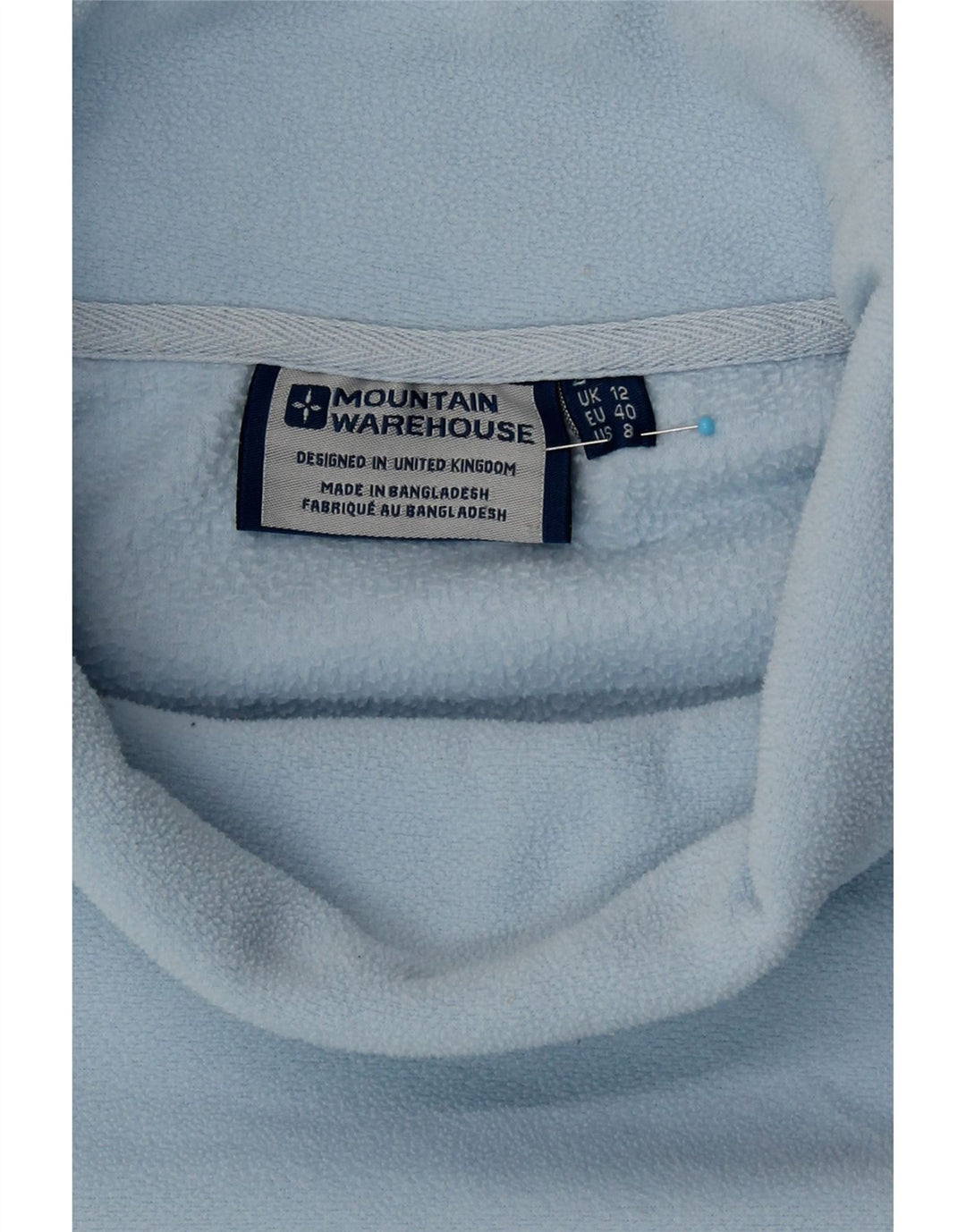 Jumper pentru femei Mountain Warehouse, cu gât rulat, fleece UK 12 Medium Blue