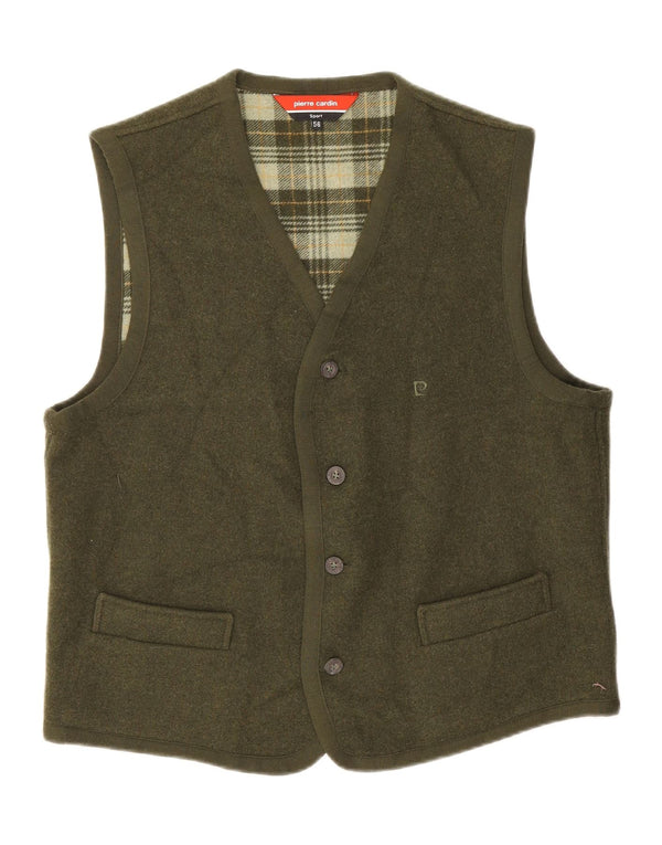 Vestă pentru bărbați Pierre Cardin IT 56 XL Kaki Lână