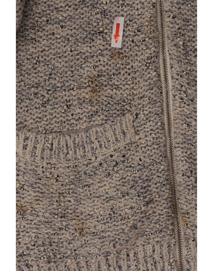 Pulover cardigan pentru femei Marks & Spencer UK 14, bumbac cu pete albastru mediu