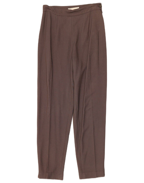 Via Dei Ciclamini Pantaloni de costum pentru femei cu talie înaltă IT 42 Medium W26 L28 Brow