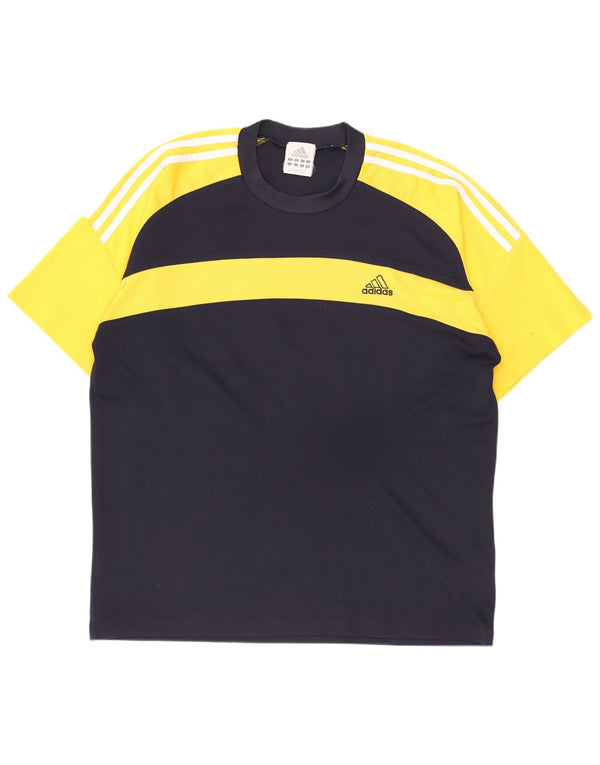Tricou pentru bărbați Adidas Top UK 44/46 XL Bleumarin Colorblock