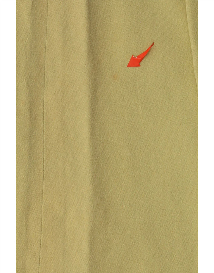 Fusta dreaptă pentru femei VALENTINO UK 14 Medium W30 Galben