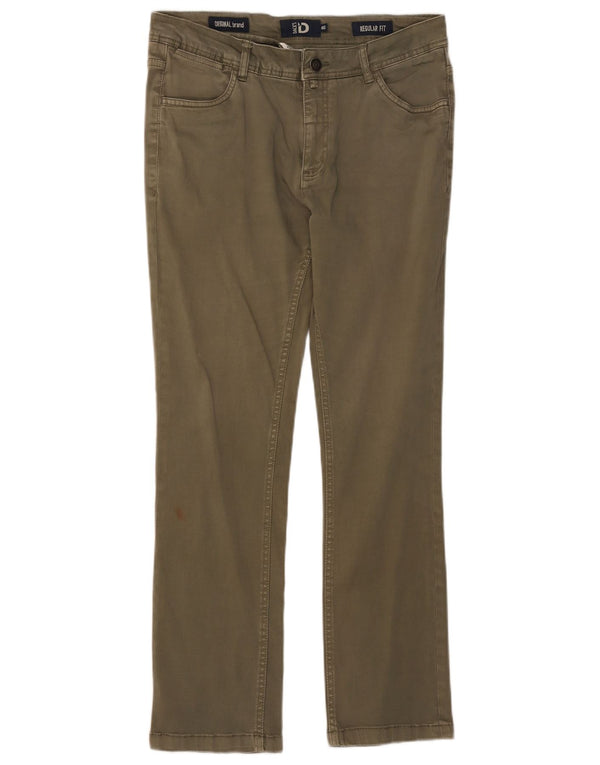 Pantaloni casual drepti pentru femei Dack's IT 46 Large W32 L28 Khaki