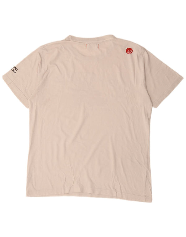Tricou grafic pentru bărbați Guru Top XL Bumbac alb